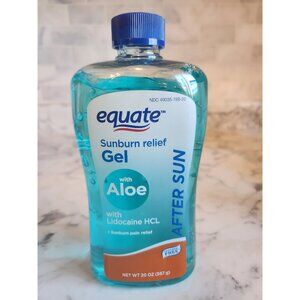 Equate Sunburn Relief Gel With Aloe For After Sun Care 20 Oz Bottle